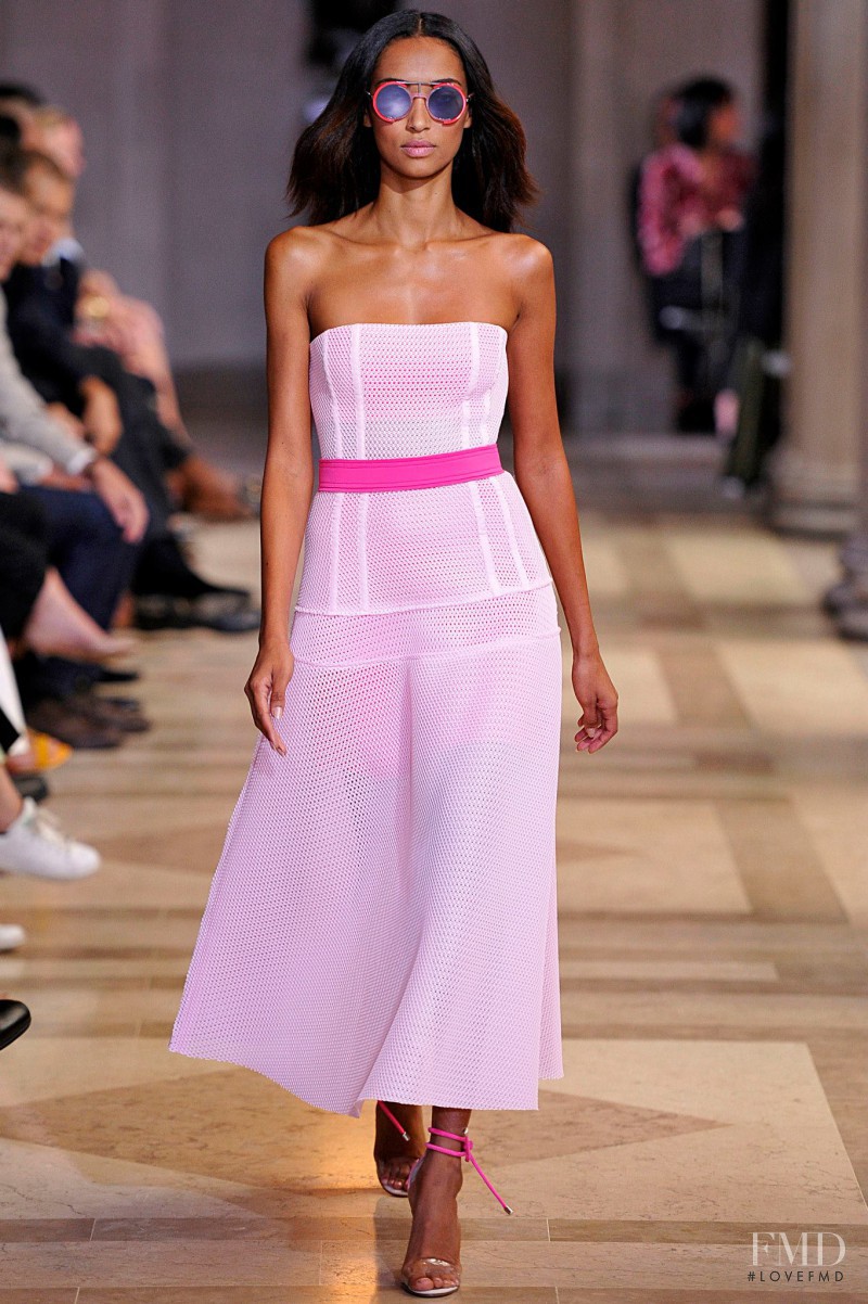 Anais Mali featured in  the Carolina Herrera fashion show for Spring/Summer 2016