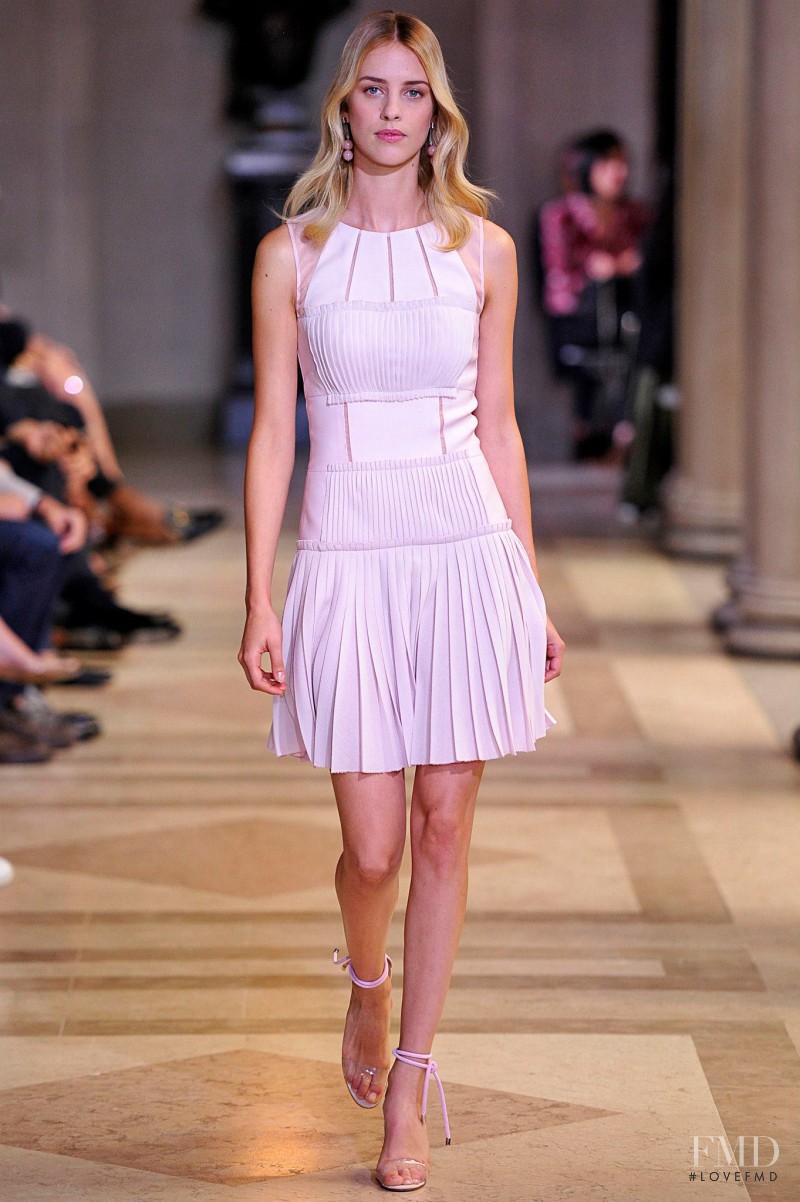 Julia Frauche featured in  the Carolina Herrera fashion show for Spring/Summer 2016