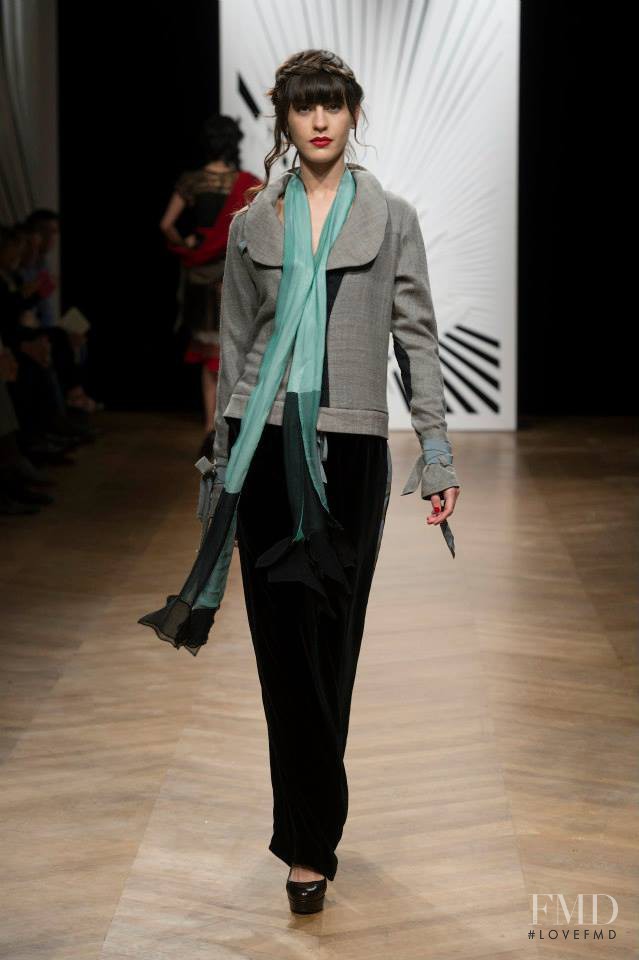 Bruna del Bortoli featured in  the Antonio Ortega fashion show for Autumn/Winter 2014