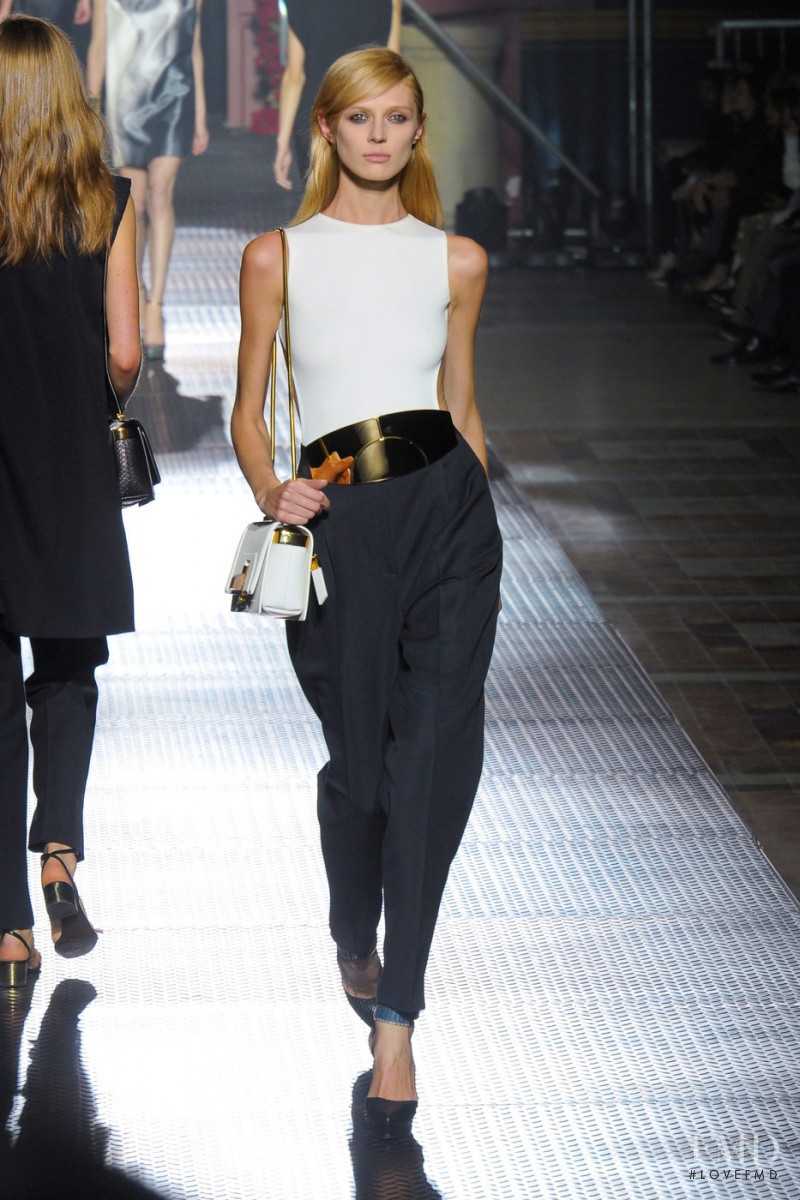 Olga Sherer featured in  the Lanvin fashion show for Spring/Summer 2013