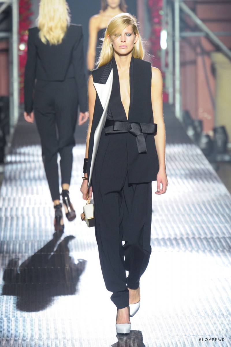 Iselin Steiro featured in  the Lanvin fashion show for Spring/Summer 2013