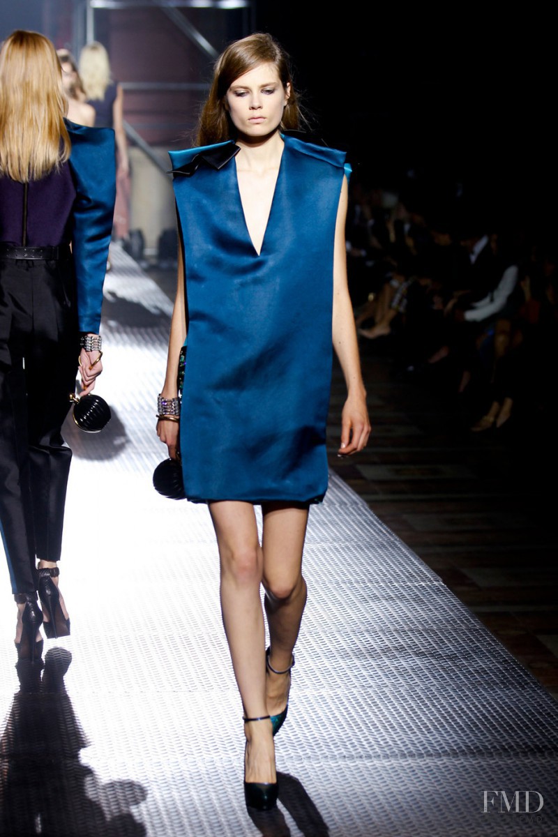 Caroline Brasch Nielsen featured in  the Lanvin fashion show for Spring/Summer 2013