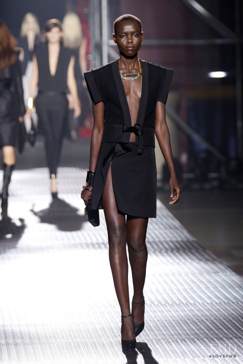 Grace Bol featured in  the Lanvin fashion show for Spring/Summer 2013