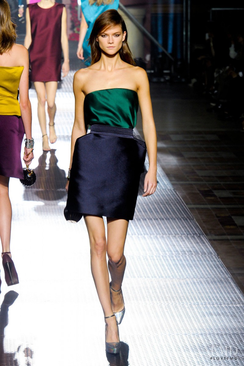 Kasia Struss featured in  the Lanvin fashion show for Spring/Summer 2013