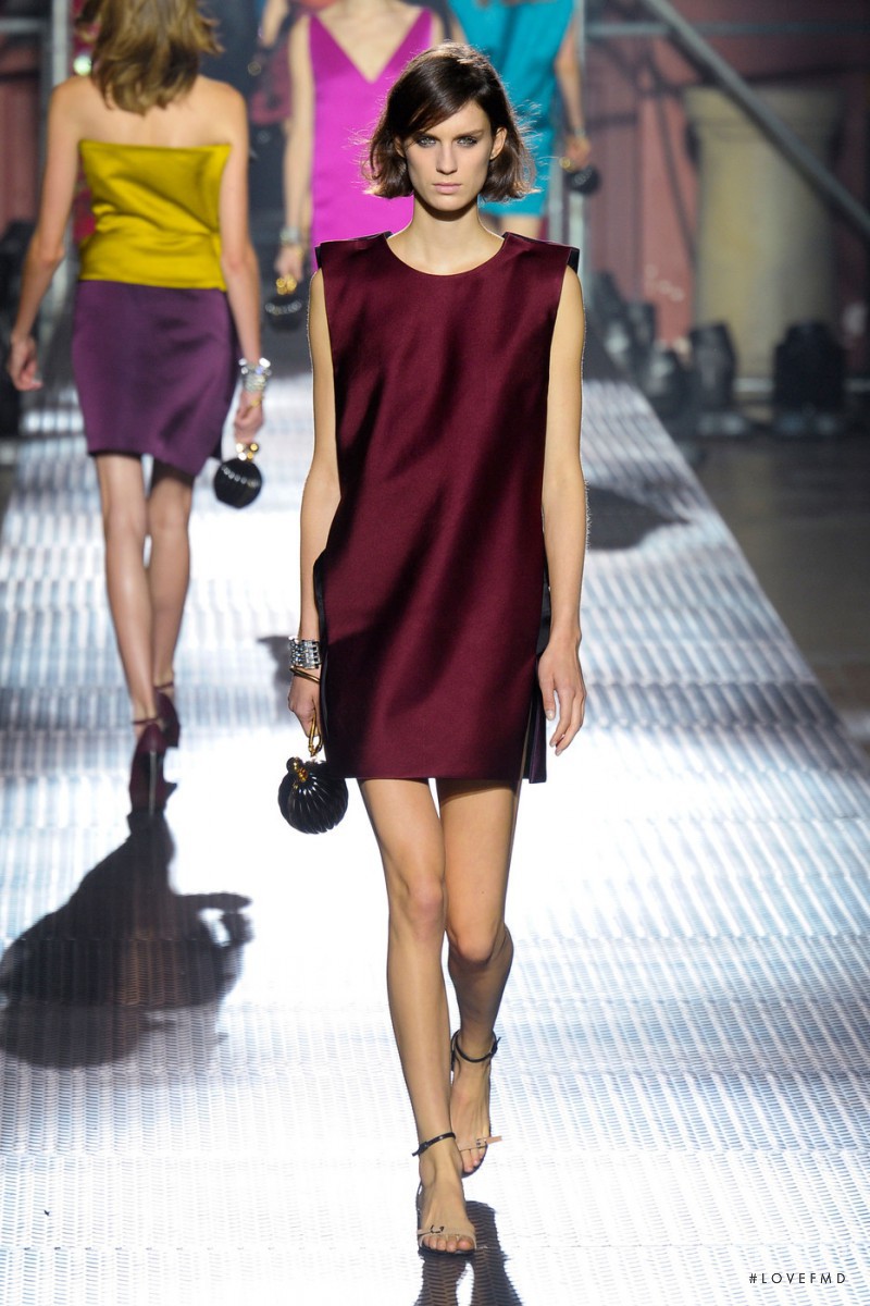 Marte Mei van Haaster featured in  the Lanvin fashion show for Spring/Summer 2013