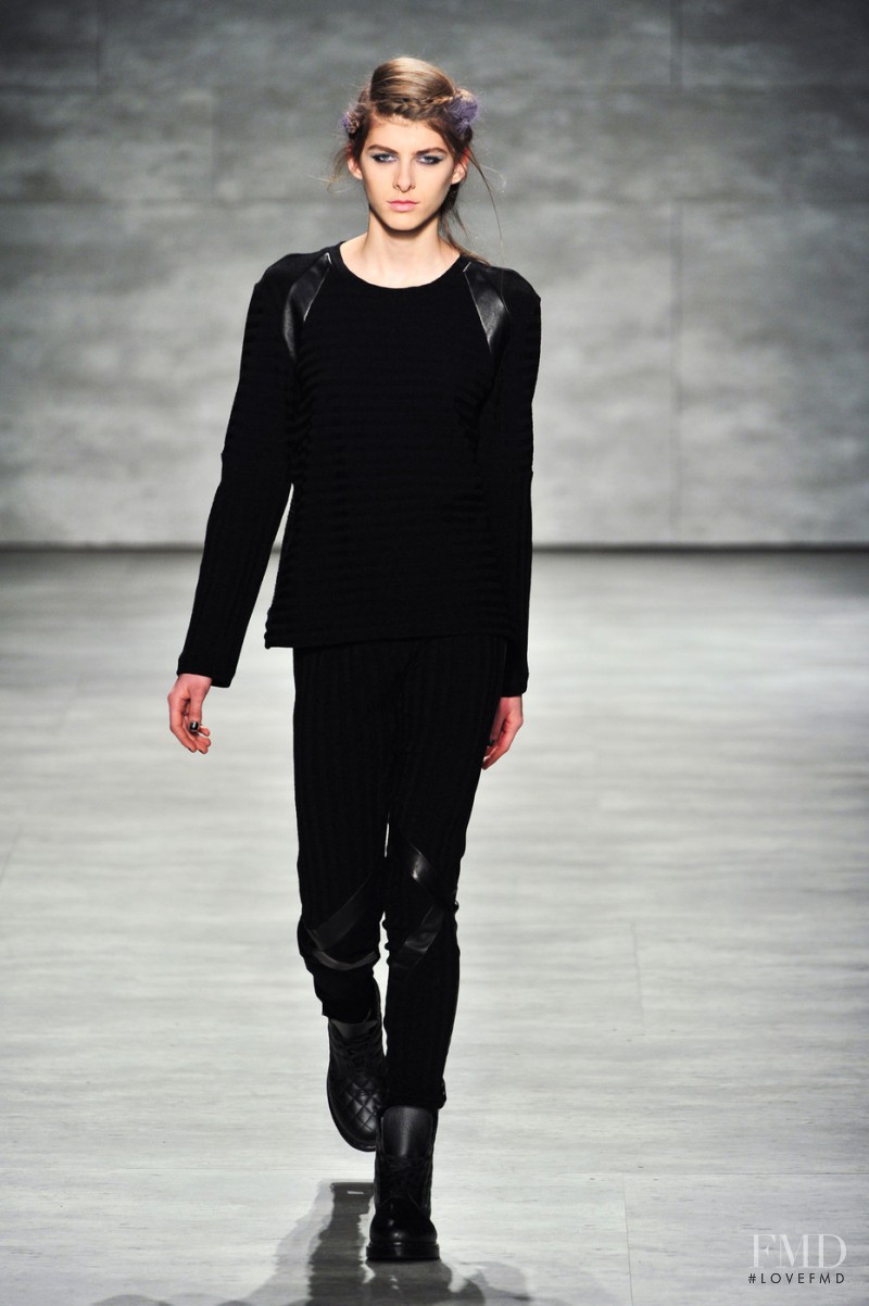 Kristina Andrejevic featured in  the Emerson fashion show for Autumn/Winter 2014