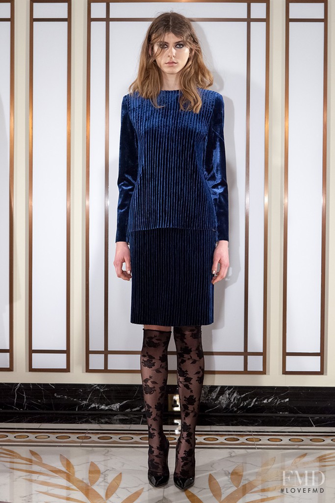 Kristina Andrejevic featured in  the Huishan Zhang fashion show for Autumn/Winter 2014