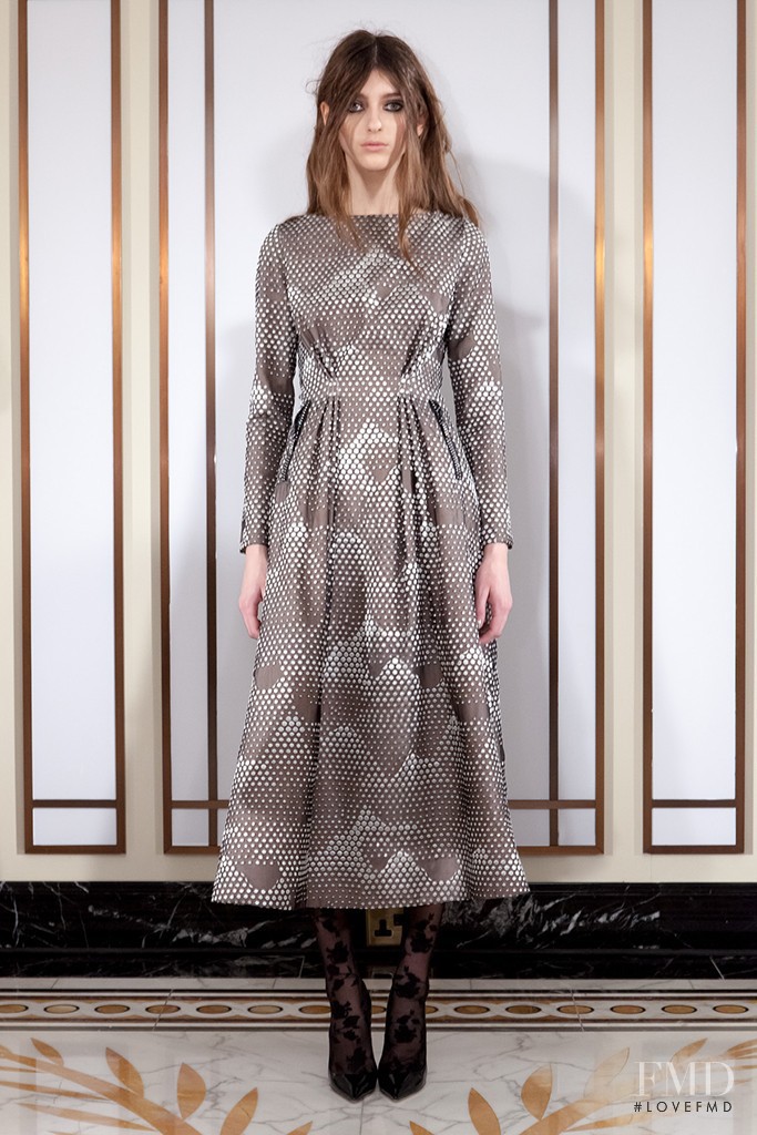 Alexandra Rudakova featured in  the Huishan Zhang fashion show for Autumn/Winter 2014