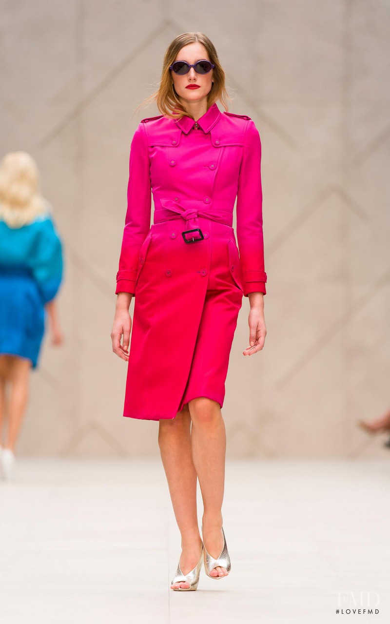Joséphine Le Tutour featured in  the Burberry Prorsum fashion show for Spring/Summer 2013