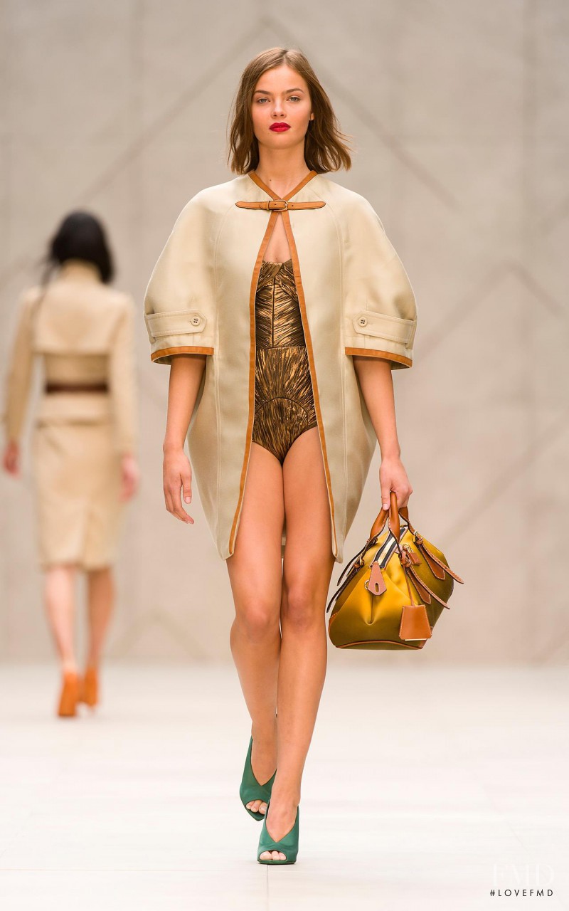 Moa Aberg featured in  the Burberry Prorsum fashion show for Spring/Summer 2013