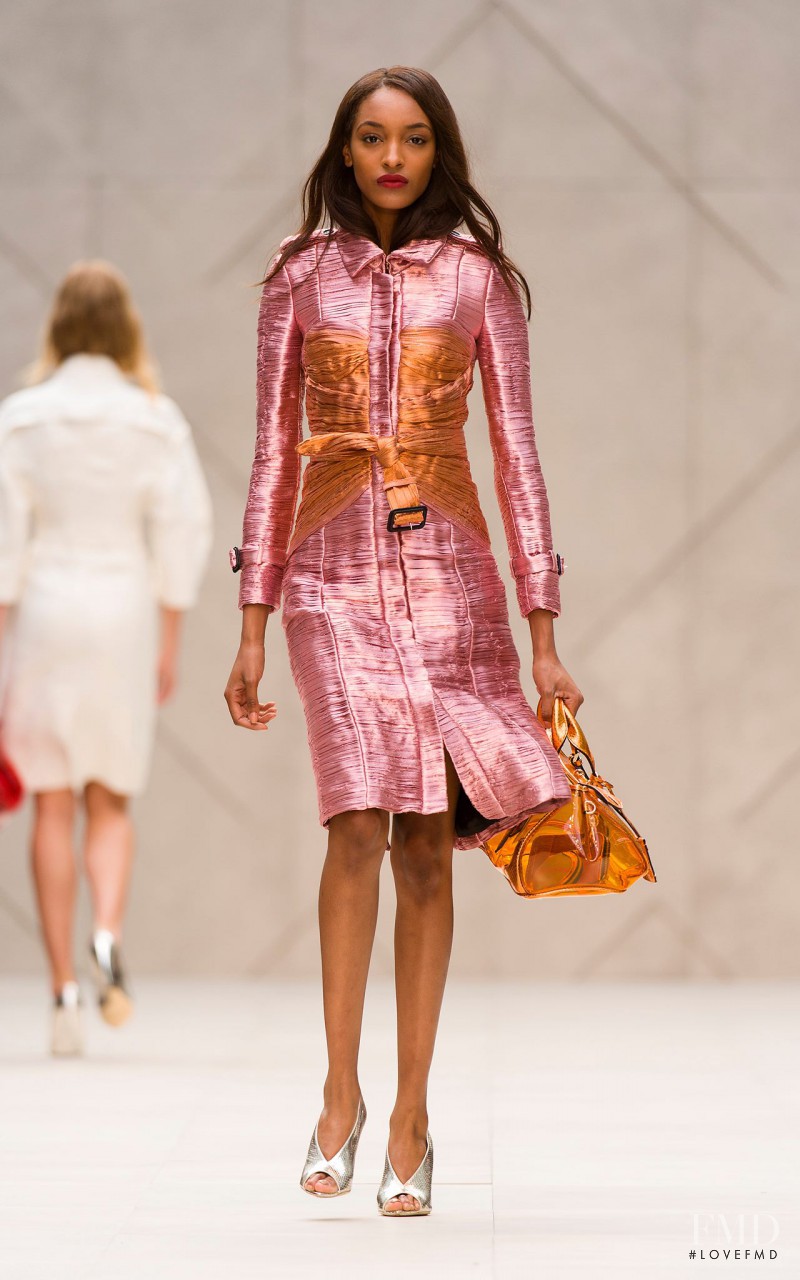 Jourdan Dunn featured in  the Burberry Prorsum fashion show for Spring/Summer 2013