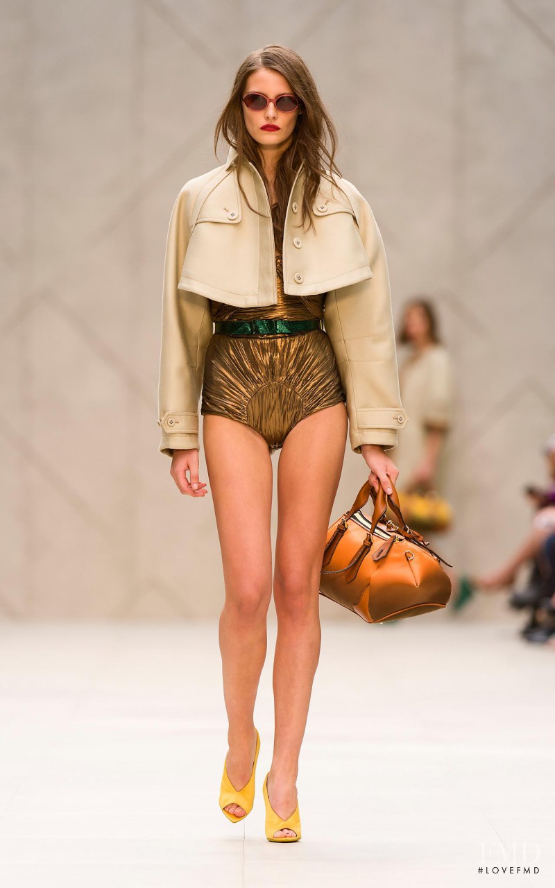 Charlotte Wiggins featured in  the Burberry Prorsum fashion show for Spring/Summer 2013