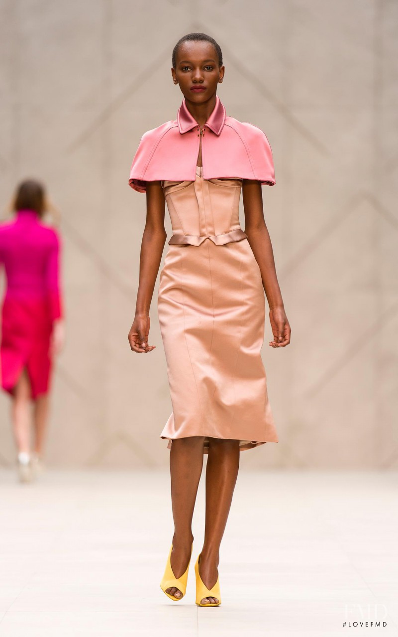 Herieth Paul featured in  the Burberry Prorsum fashion show for Spring/Summer 2013
