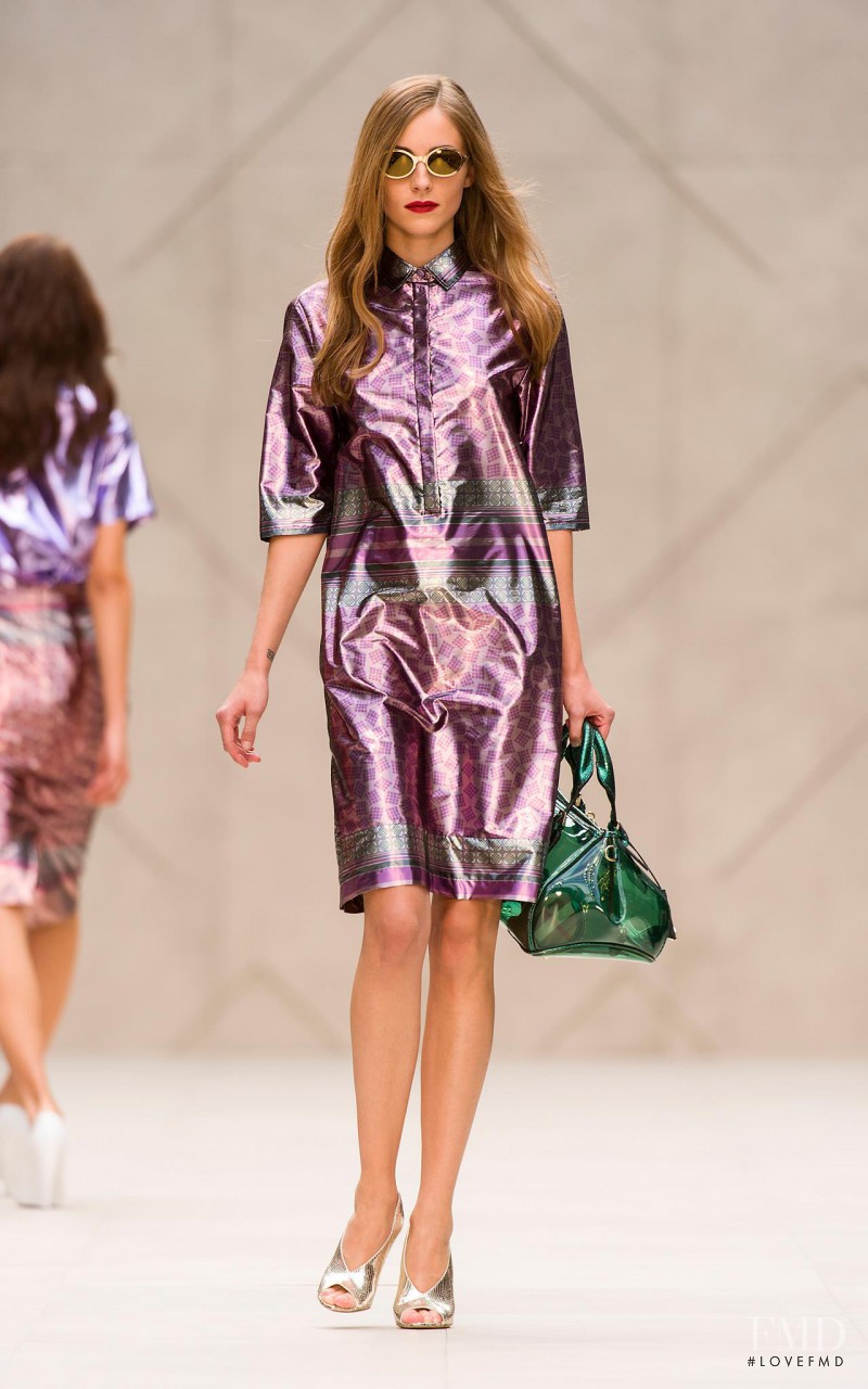 Camilla Babbington featured in  the Burberry Prorsum fashion show for Spring/Summer 2013