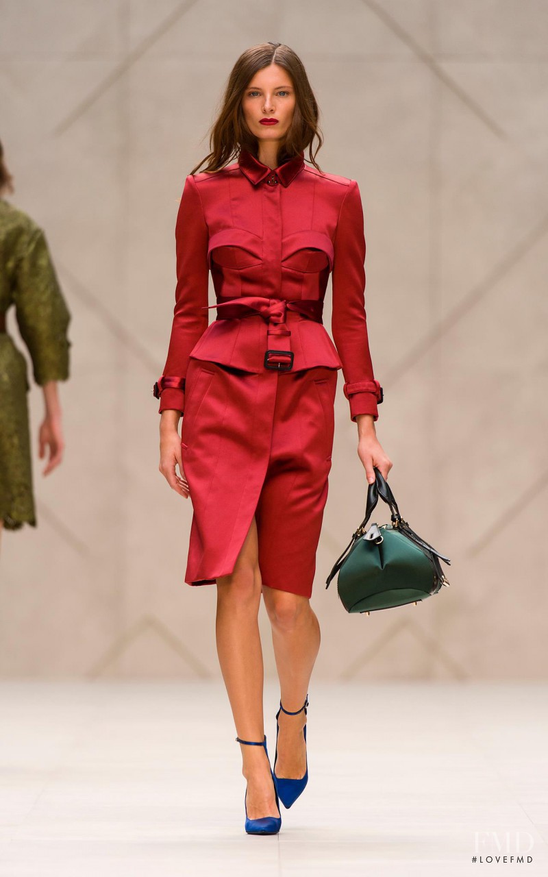 Ava Smith featured in  the Burberry Prorsum fashion show for Spring/Summer 2013