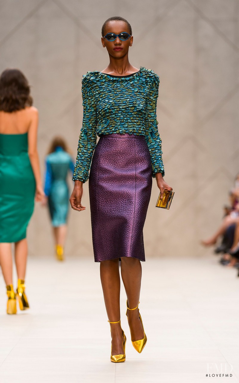 Herieth Paul featured in  the Burberry Prorsum fashion show for Spring/Summer 2013