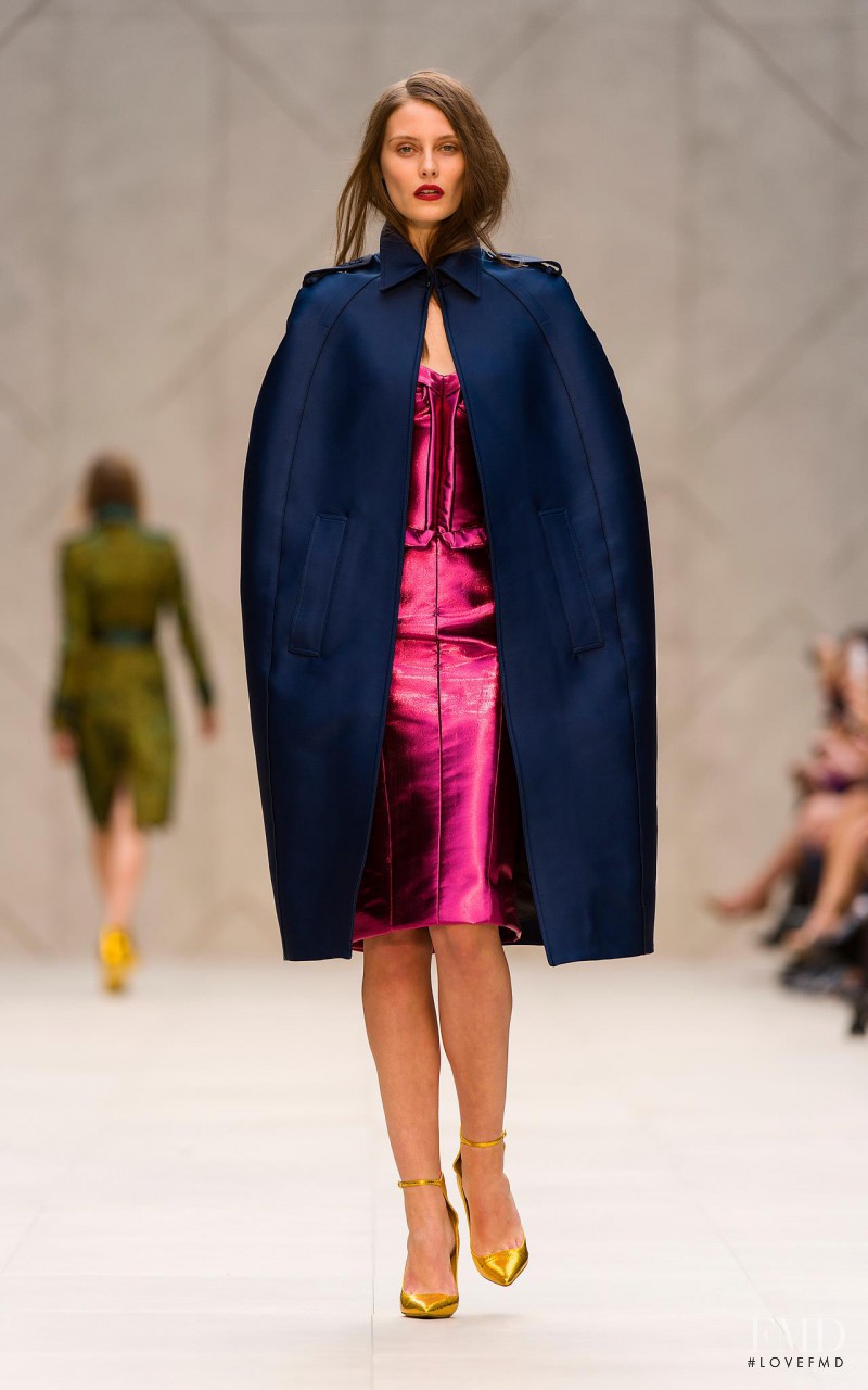 Charlotte Wiggins featured in  the Burberry Prorsum fashion show for Spring/Summer 2013