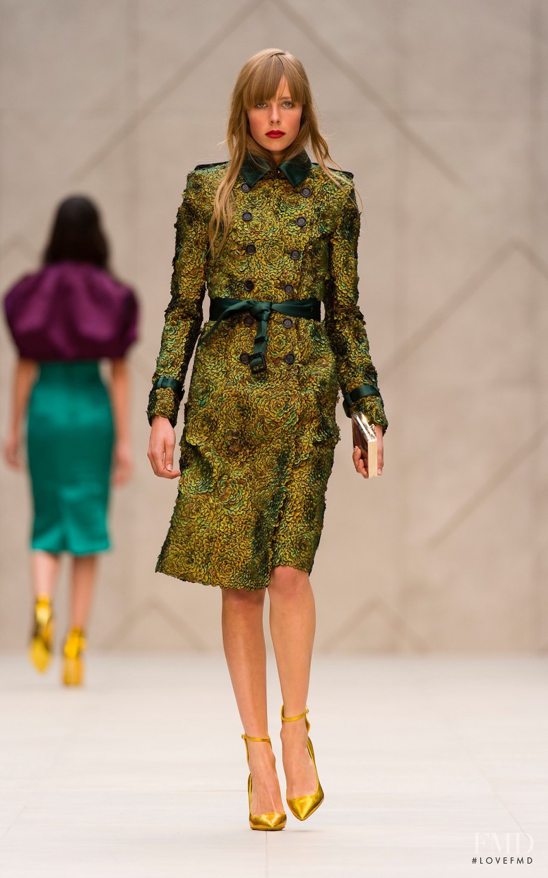 Edie Campbell featured in  the Burberry Prorsum fashion show for Spring/Summer 2013