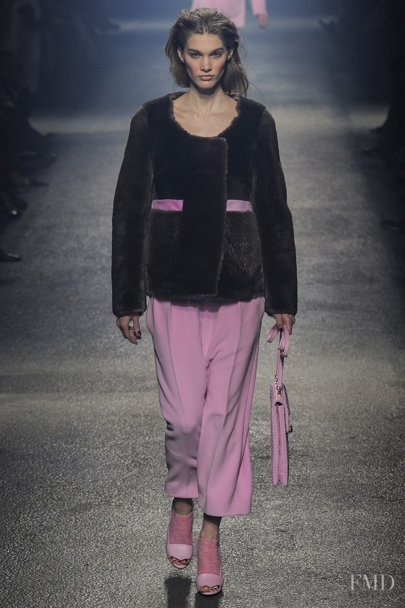 Irina Nikolaeva featured in  the Sonia Rykiel fashion show for Autumn/Winter 2013