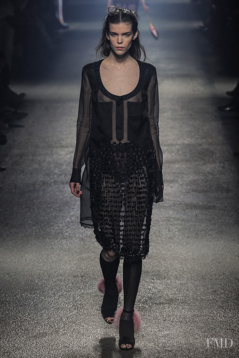 Meghan Collison featured in  the Sonia Rykiel fashion show for Autumn/Winter 2013
