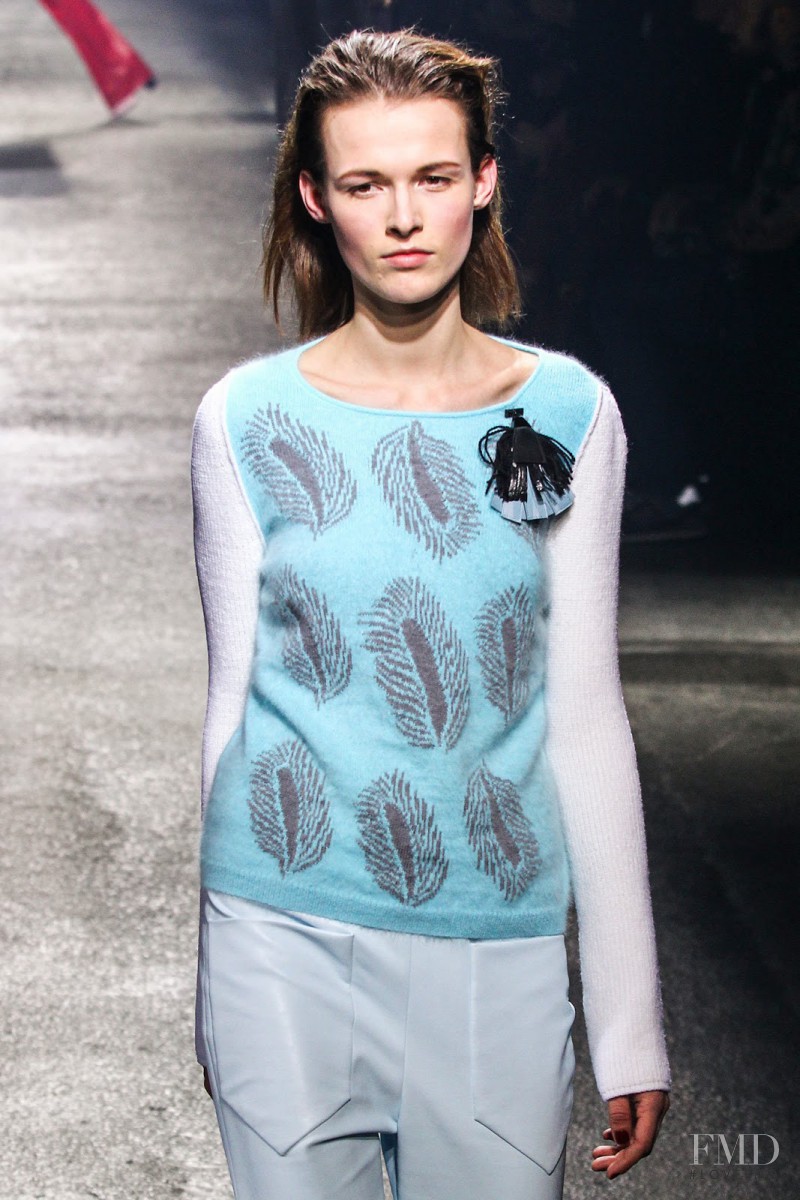 Emma  Oak featured in  the Sonia Rykiel fashion show for Autumn/Winter 2013