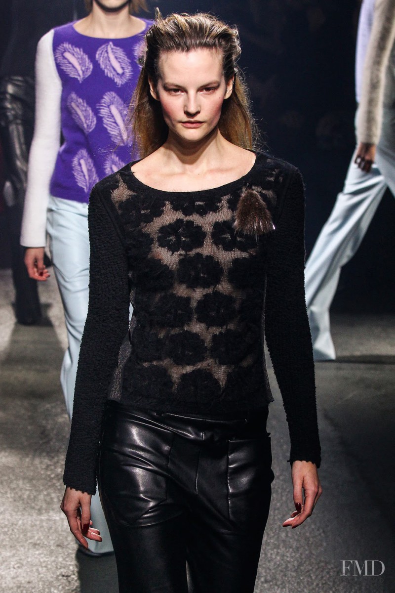 Sara Blomqvist featured in  the Sonia Rykiel fashion show for Autumn/Winter 2013