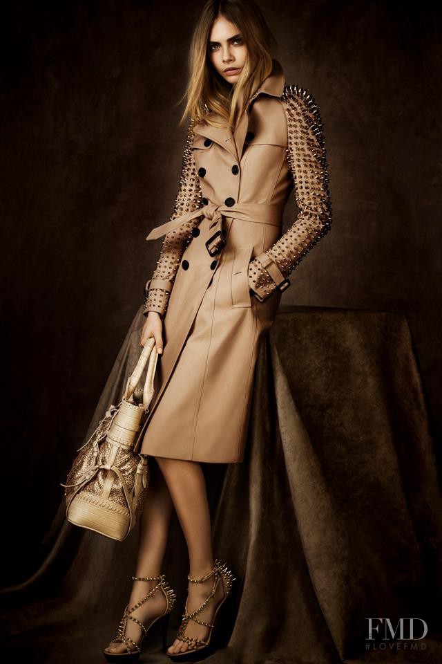 Cara Delevingne featured in  the Burberry The Burberry Regent Street Collection advertisement for Autumn/Winter 2012