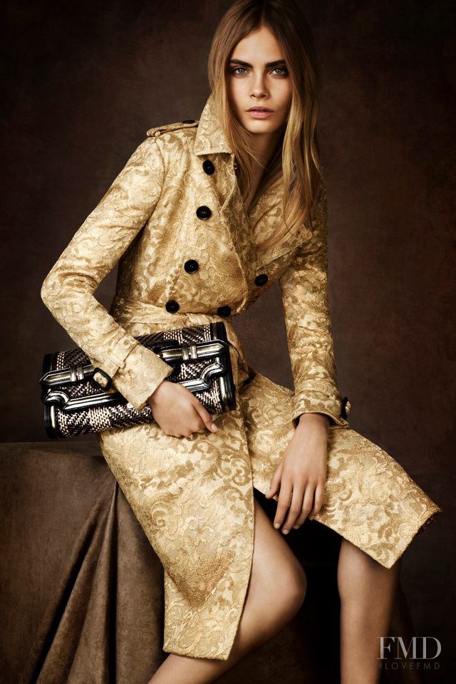 Cara Delevingne featured in  the Burberry The Burberry Regent Street Collection advertisement for Autumn/Winter 2012