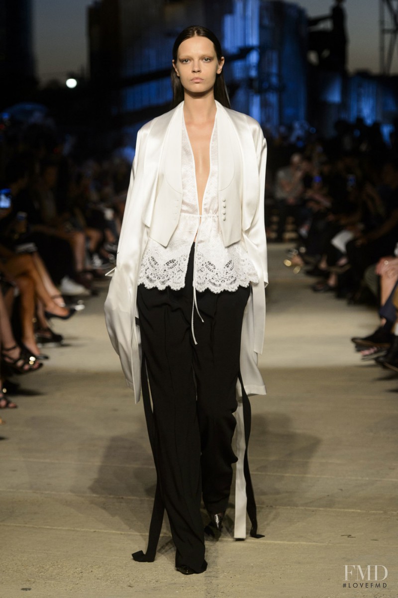 Mina Cvetkovic featured in  the Givenchy fashion show for Spring/Summer 2016