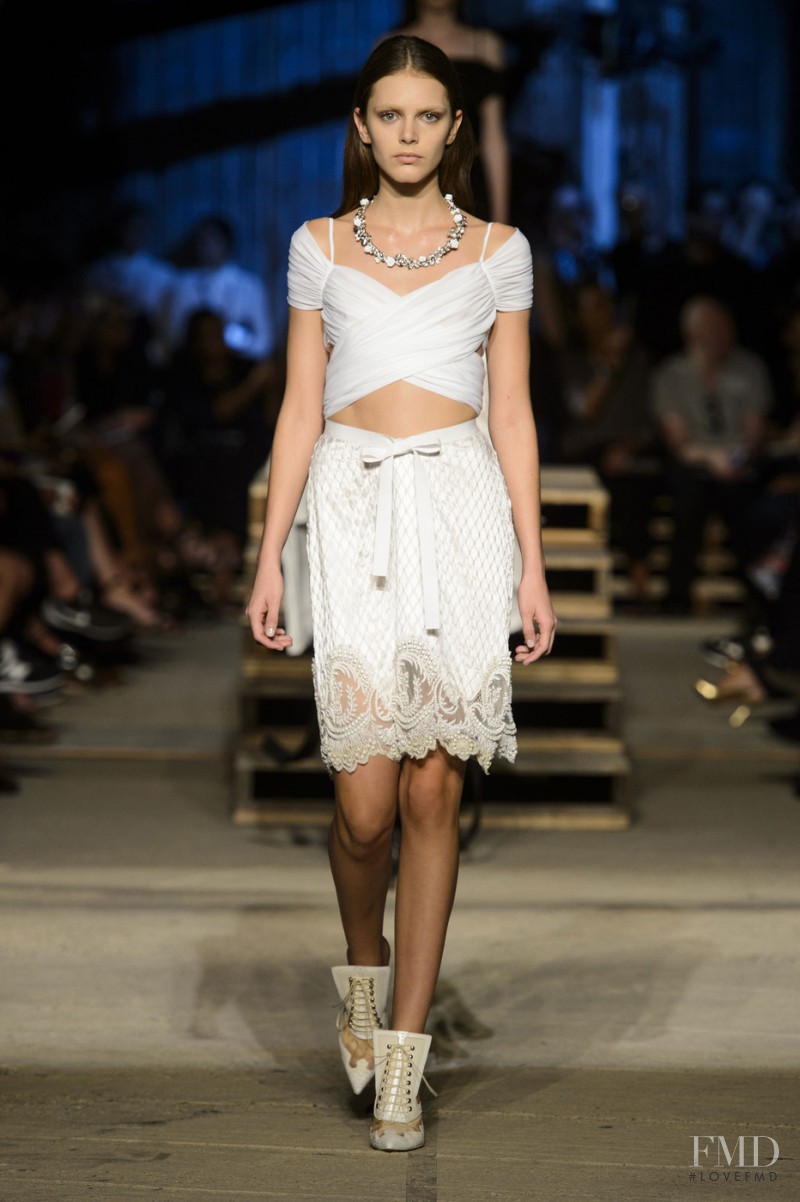 Anja Cihoric featured in  the Givenchy fashion show for Spring/Summer 2016