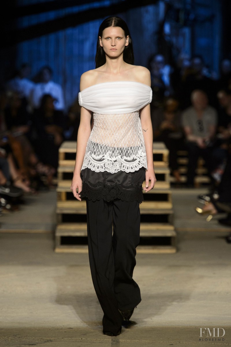 Katlin Aas featured in  the Givenchy fashion show for Spring/Summer 2016