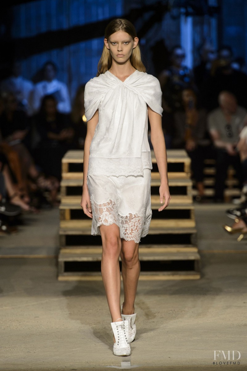Ondria Hardin featured in  the Givenchy fashion show for Spring/Summer 2016