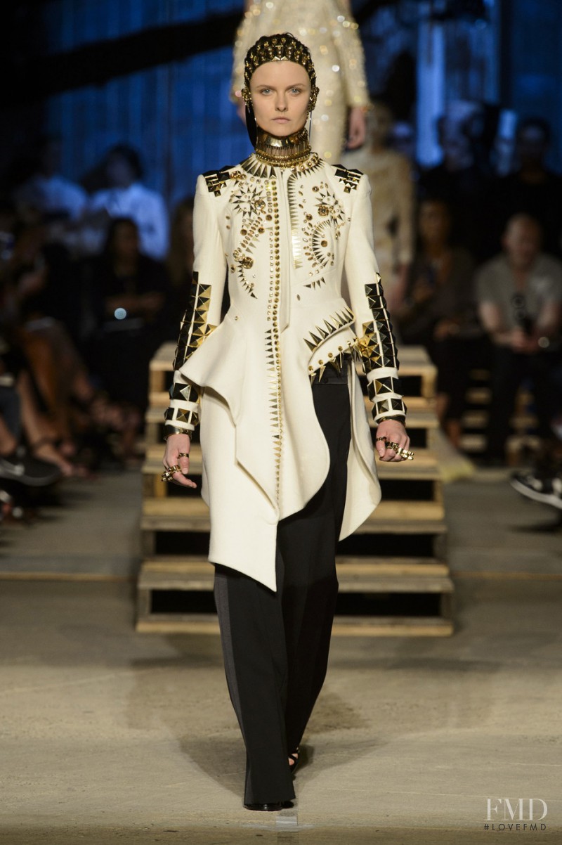 Kamila Filipcikova featured in  the Givenchy fashion show for Spring/Summer 2016