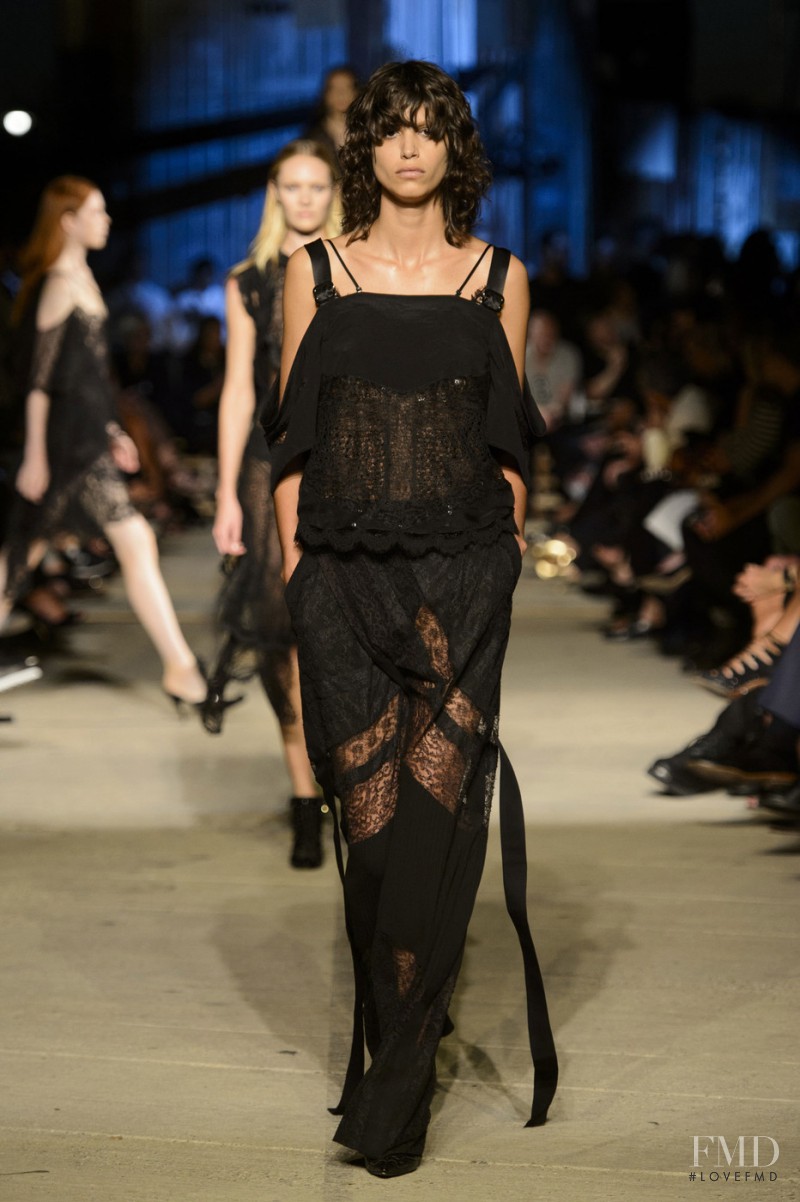 Mica Arganaraz featured in  the Givenchy fashion show for Spring/Summer 2016