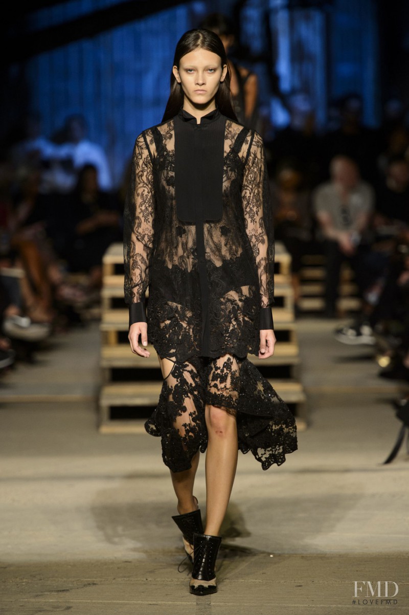 Greta Varlese featured in  the Givenchy fashion show for Spring/Summer 2016