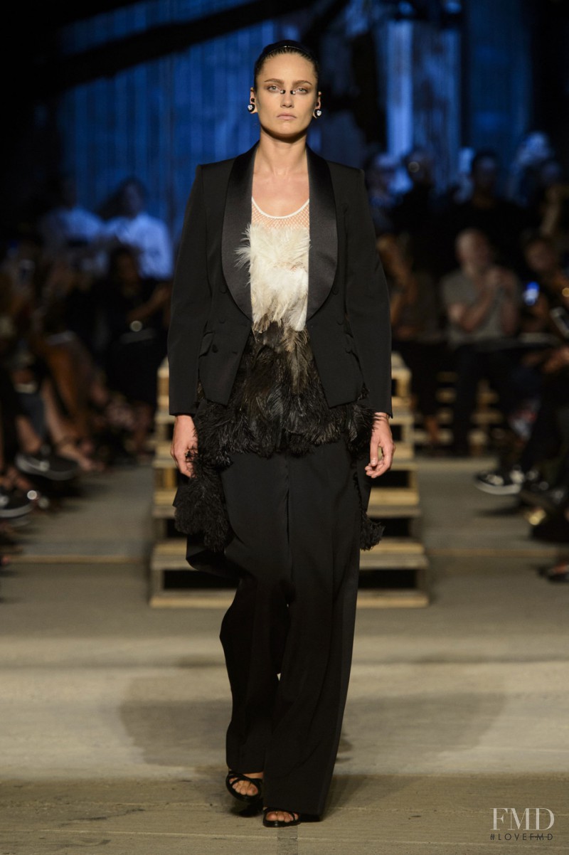 Karmen Pedaru featured in  the Givenchy fashion show for Spring/Summer 2016