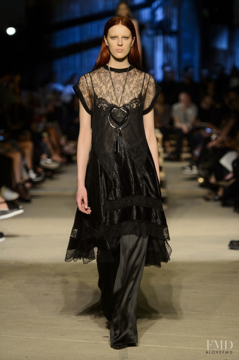 Giedre Kiaulenaite featured in  the Givenchy fashion show for Spring/Summer 2016