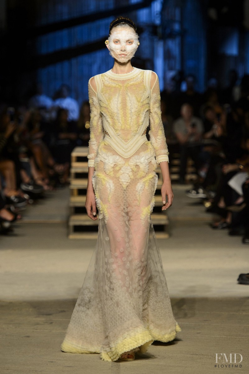 Maja Brodin featured in  the Givenchy fashion show for Spring/Summer 2016