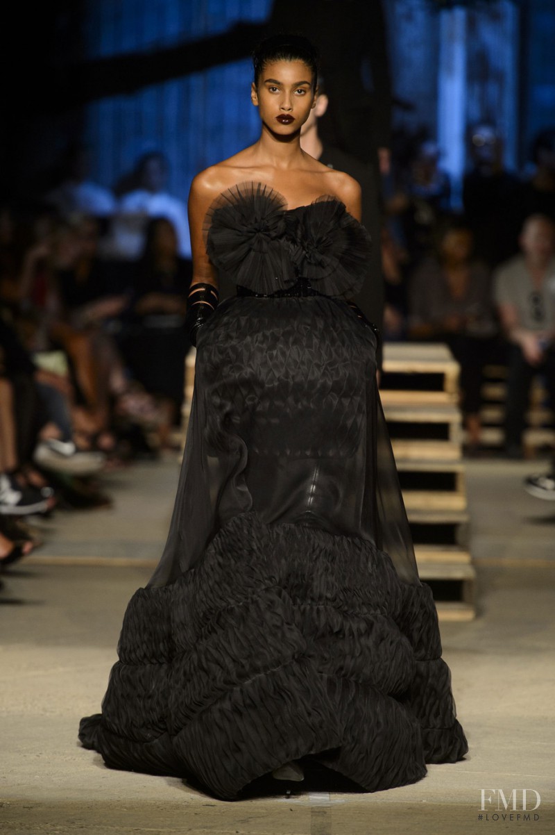 Imaan Hammam featured in  the Givenchy fashion show for Spring/Summer 2016