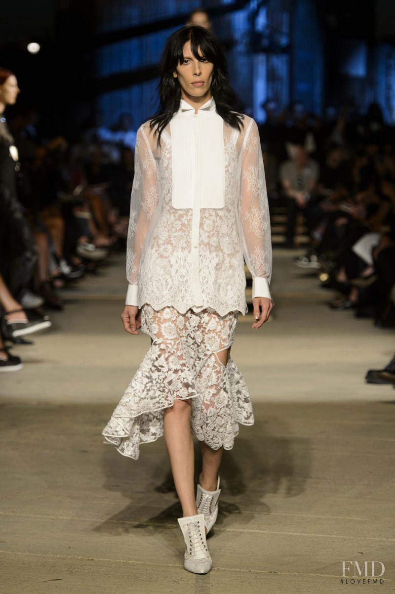 Jamie Bochert featured in  the Givenchy fashion show for Spring/Summer 2016