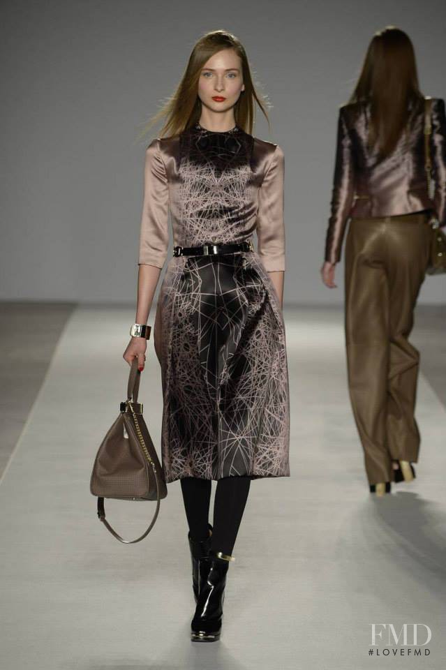 Viola Rogacka featured in  the Aigner fashion show for Autumn/Winter 2014