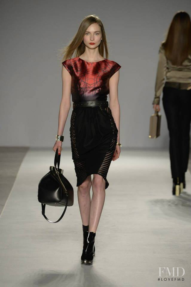 Viola Rogacka featured in  the Aigner fashion show for Autumn/Winter 2014