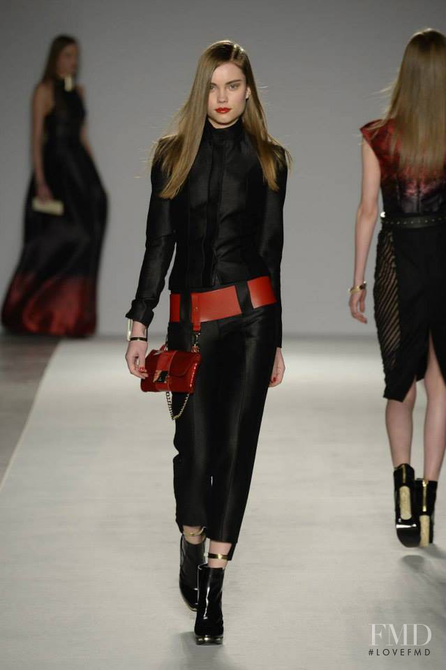 Daria Piotrowiak featured in  the Aigner fashion show for Autumn/Winter 2014