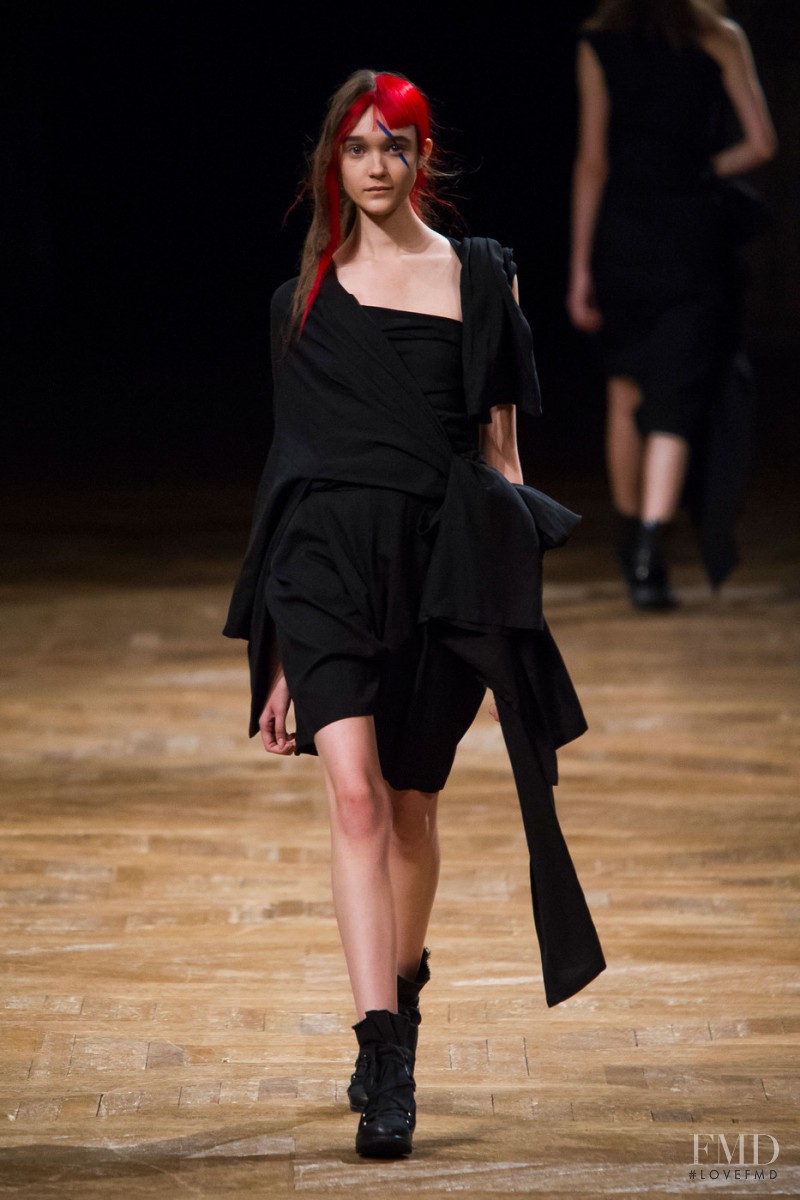 Pavlina Drozd featured in  the Yohji Yamamoto fashion show for Spring/Summer 2016