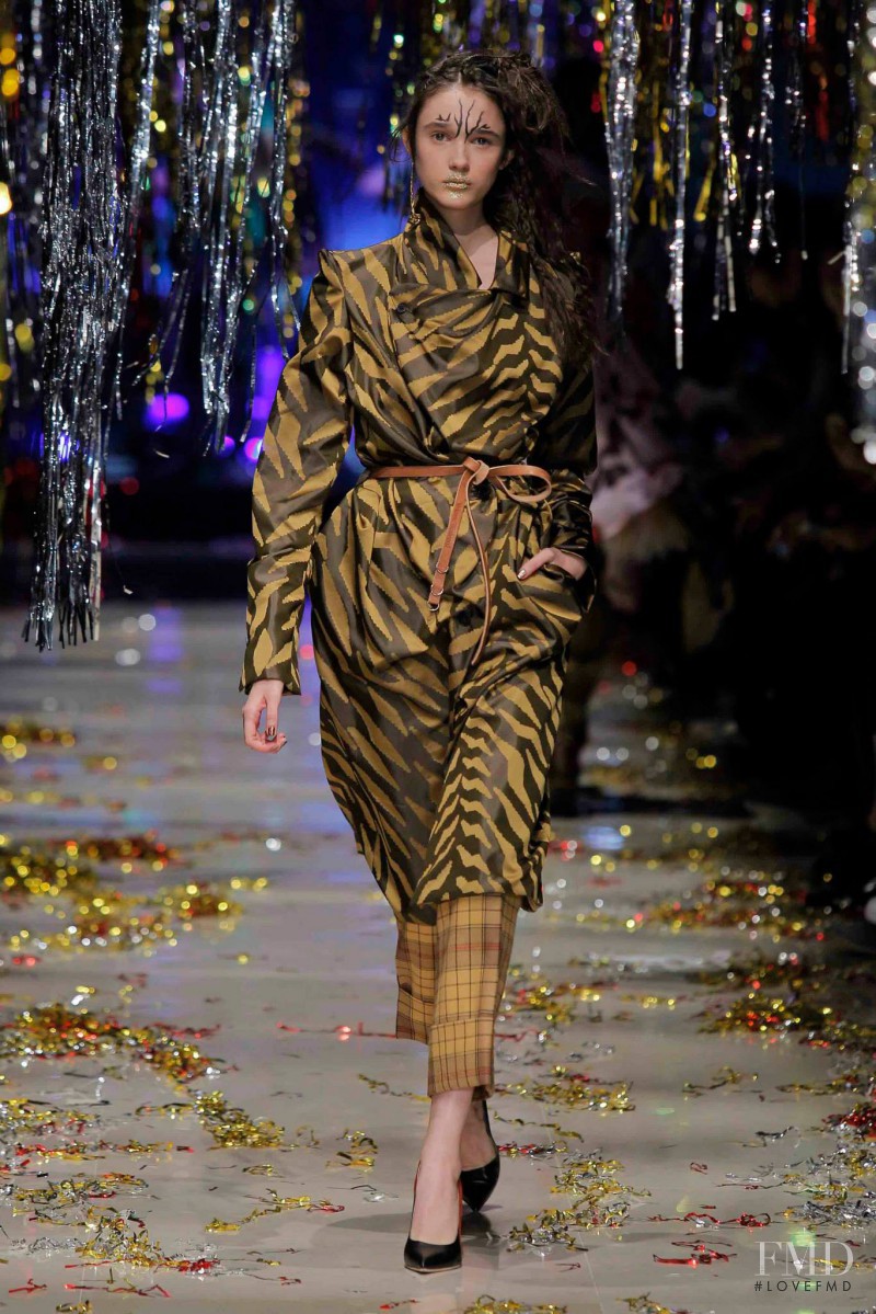 Pavlina Drozd featured in  the Vivienne Westwood Gold Label fashion show for Autumn/Winter 2015