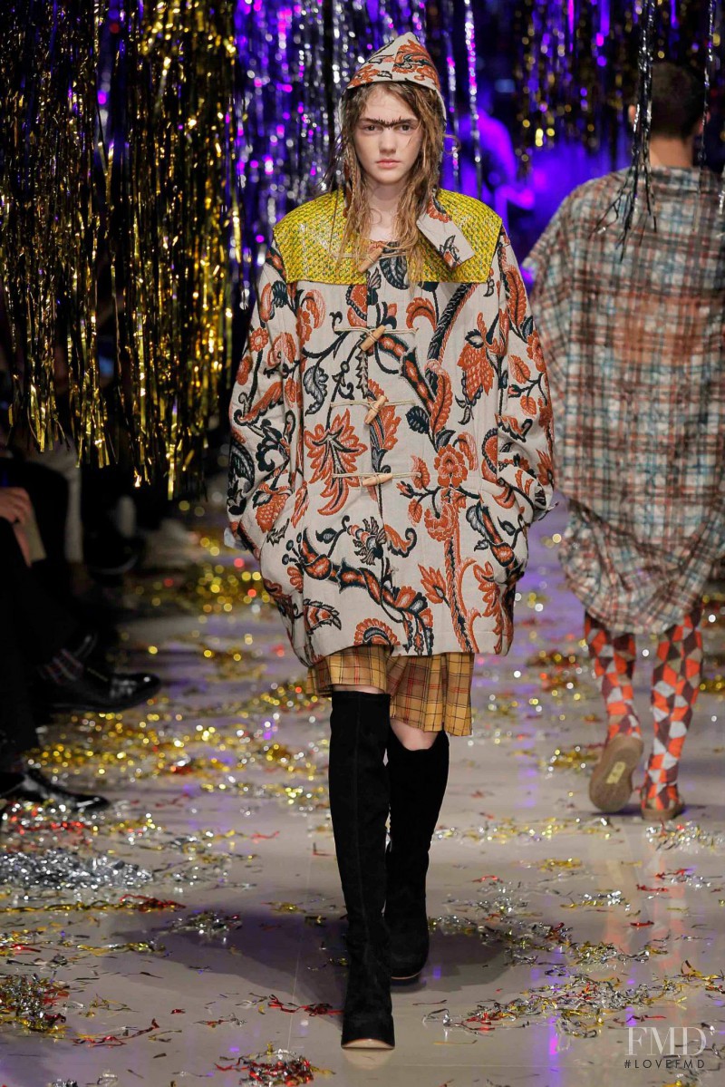 Madison Whittaker featured in  the Vivienne Westwood Gold Label fashion show for Autumn/Winter 2015