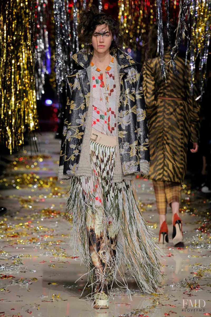 Georgia Graham featured in  the Vivienne Westwood Gold Label fashion show for Autumn/Winter 2015