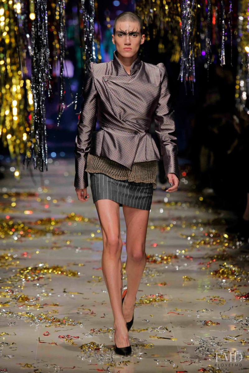 Tamy Glauser featured in  the Vivienne Westwood Gold Label fashion show for Autumn/Winter 2015