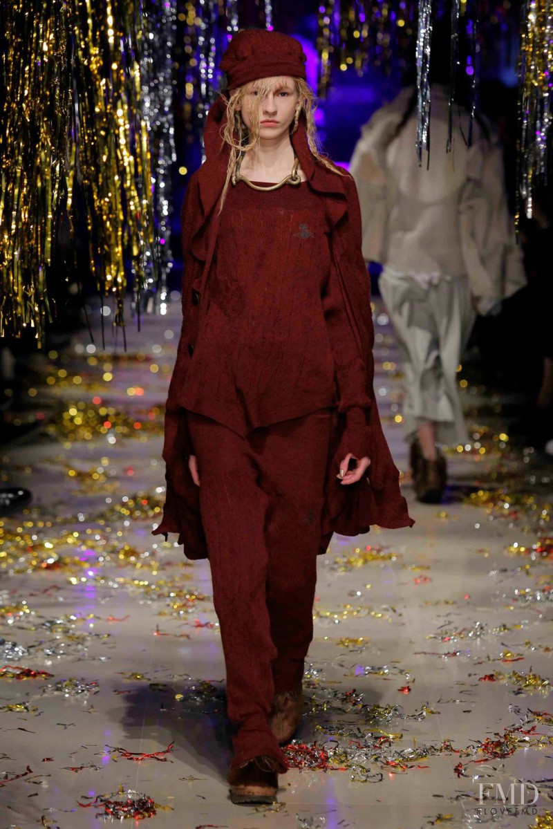 Ola Munik featured in  the Vivienne Westwood Gold Label fashion show for Autumn/Winter 2015