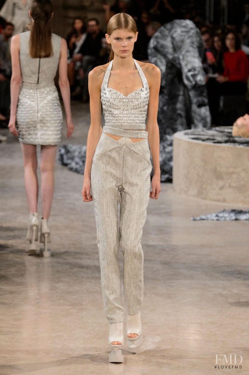 Alexandra Elizabeth Ljadov featured in  the Iris Van Herpen fashion show for Spring/Summer 2016